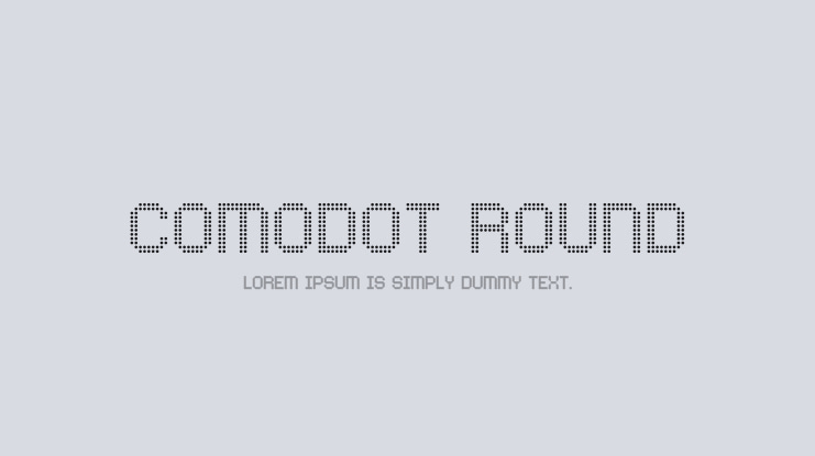 Comodot Round Font Family