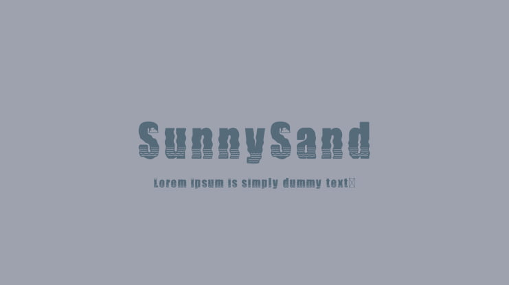 SunnySand Font