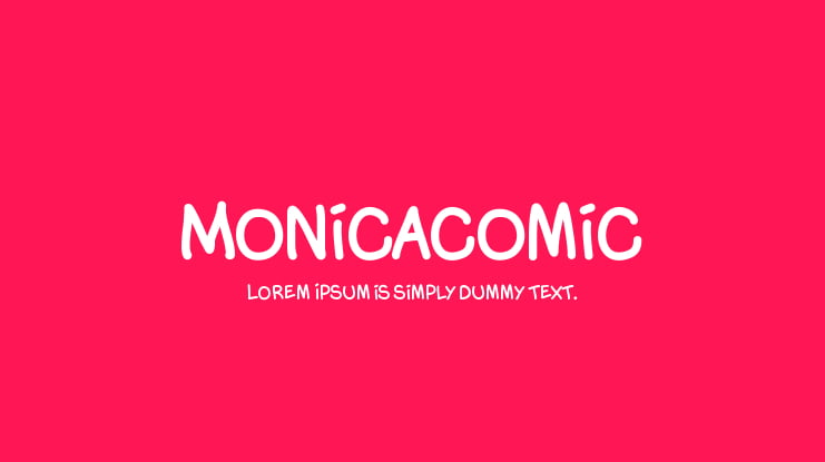 Monicacomic Font