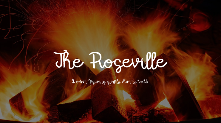 The Roseville Font