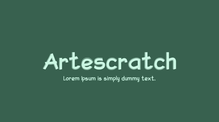 Artescratch Font