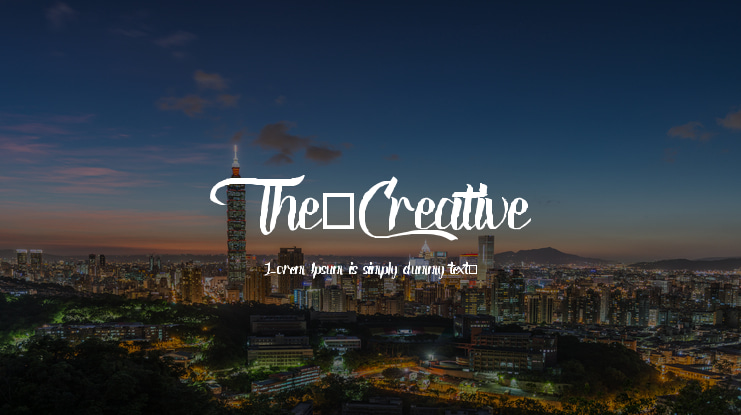 The-Creative Font