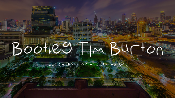 Bootleg Tim Burton Font