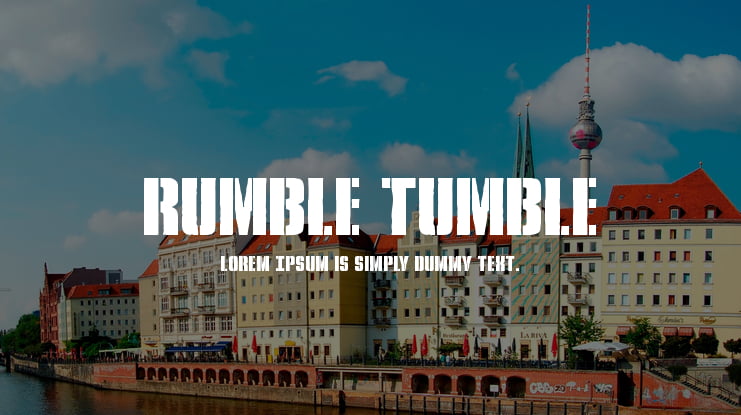 Rumble Tumble Font Family