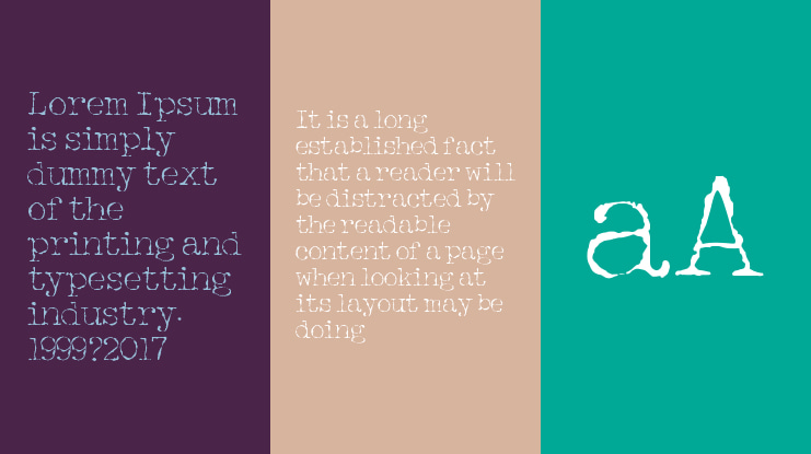 Halbstarke Pica Font