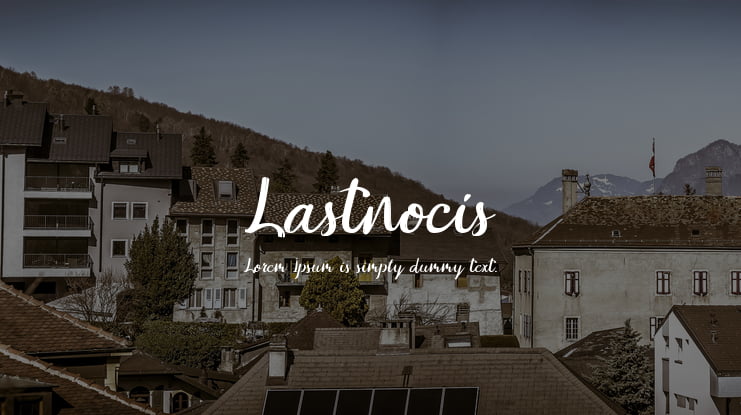 Lastnocis Font