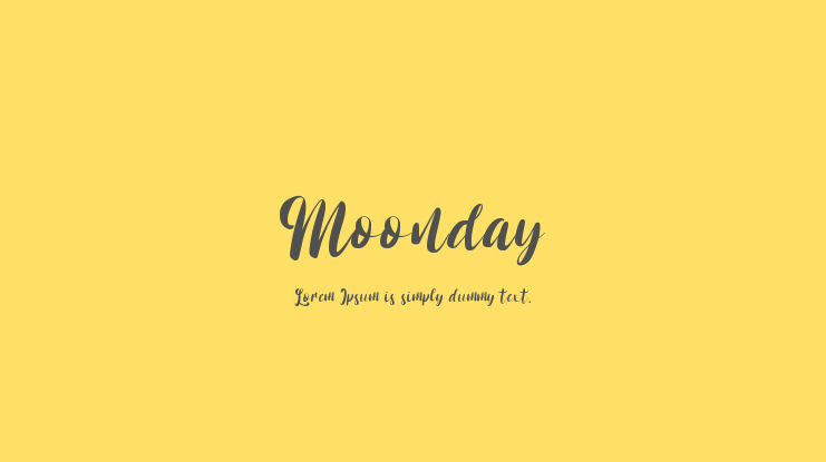 Moonday Font