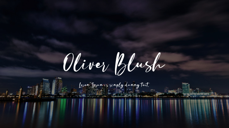 Oliver Blush Font