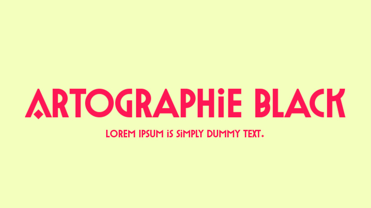 Artographie Black Font Family
