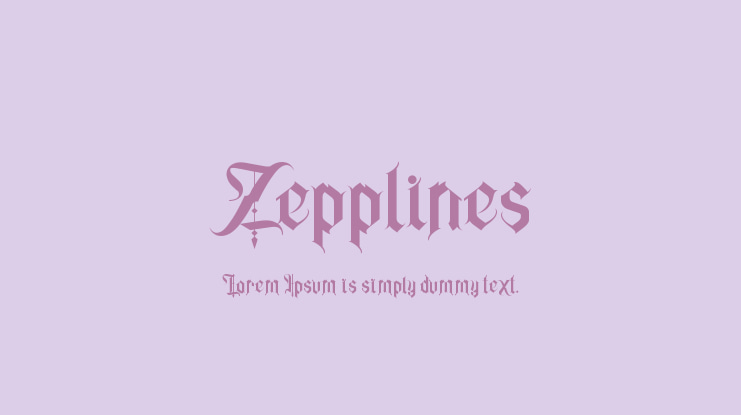 Zepplines Font