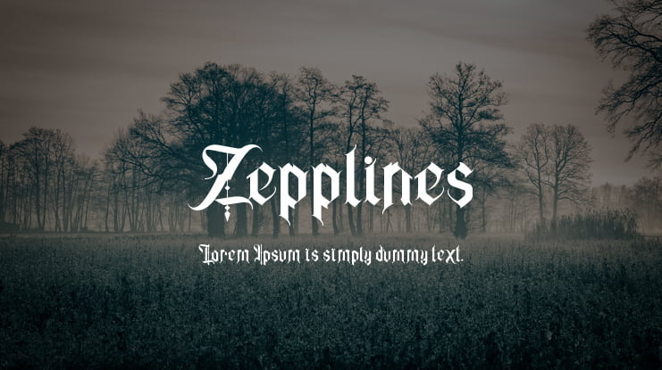 Zepplines Font