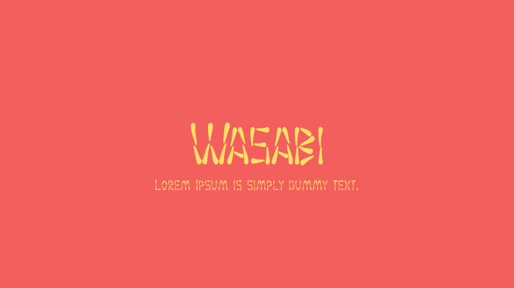 Wasabi Font Family