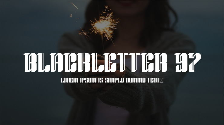 Blackletter 97 Font