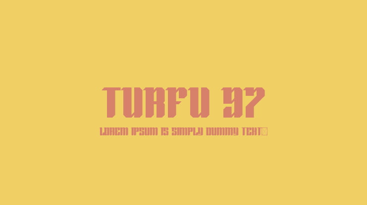 Turfu 97 Font