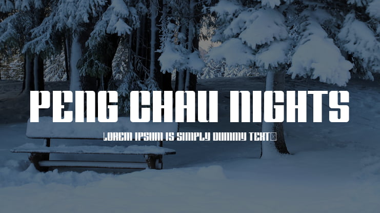 Peng Chau Nights Font