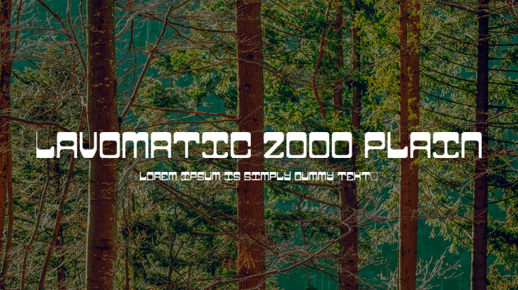 Lavomatic 2000 Plain Font Family