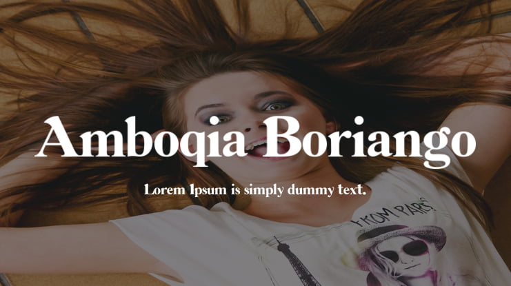 Amboqia Boriango Font