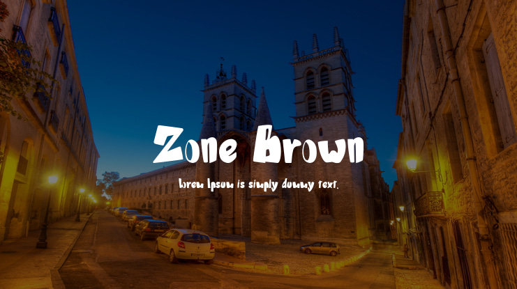 Zone Brown Font