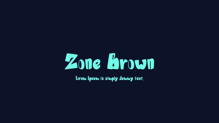 Zone Brown Font