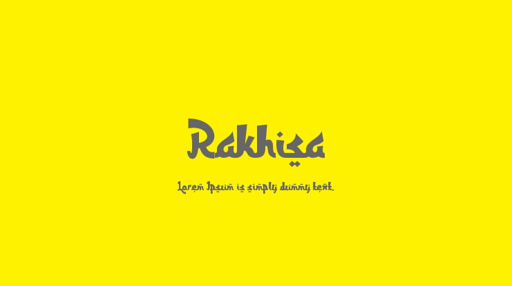 Rakhisa Font