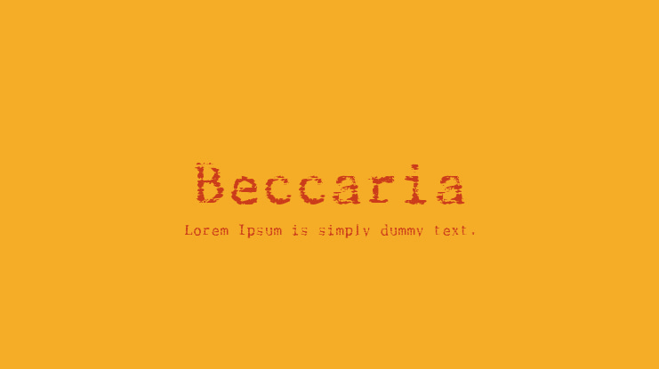 Beccaria Font