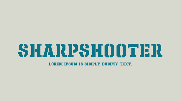 Sharpshooter Font