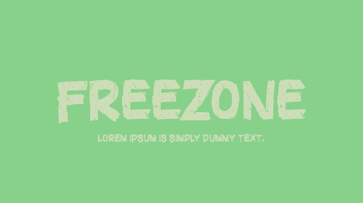 FREEZONE Font