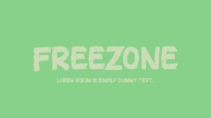 FREEZONE Font