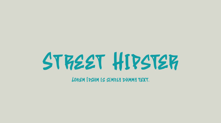 Street Hipster Font