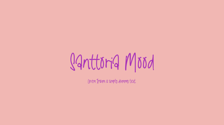 Santtoria Mood Font