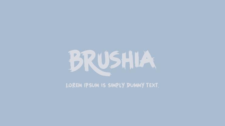 BRUSHIA Font