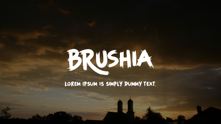 BRUSHIA Font
