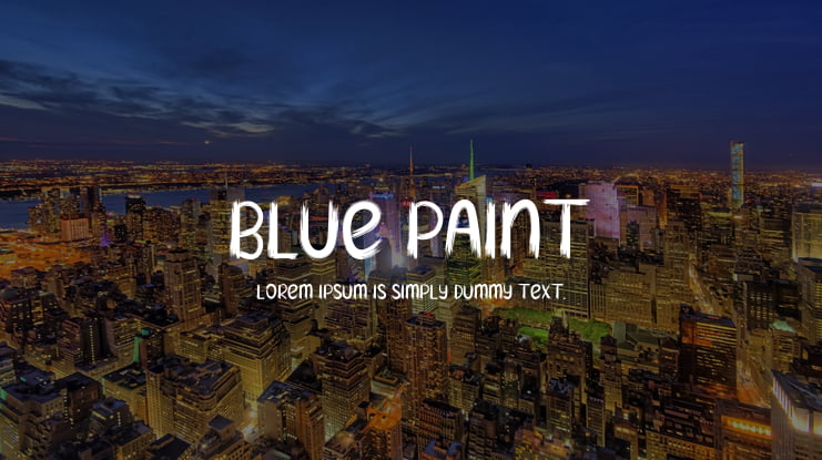 Blue Paint Font