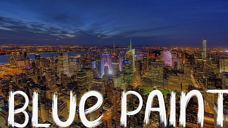 Blue Paint Font