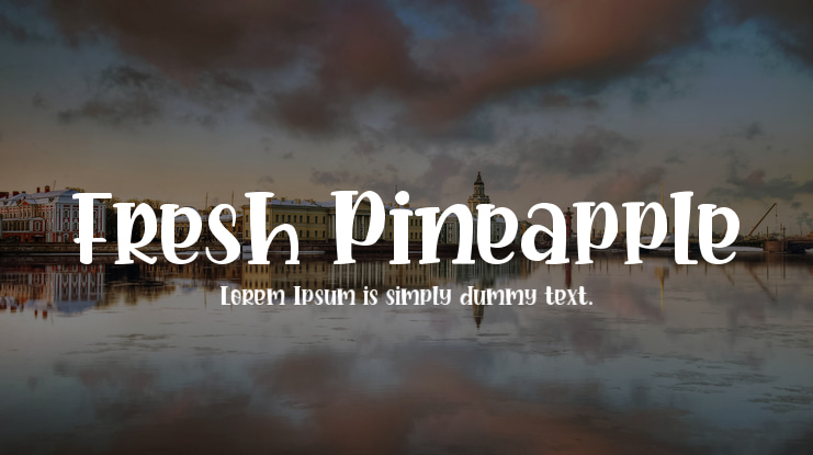 Fresh Pineapple Font