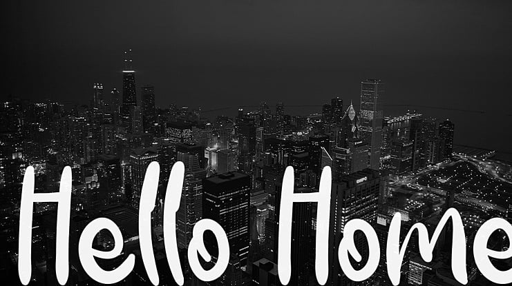 Hello Home Font