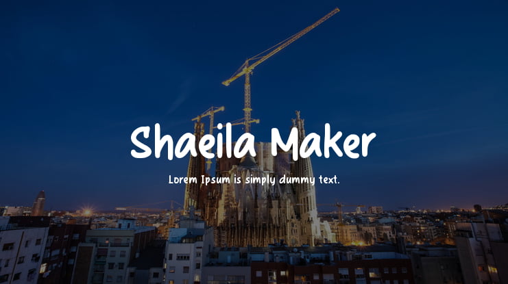 Shaeila Maker Font Family