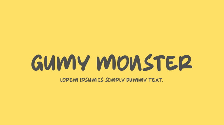 Gumy Monster Font Family