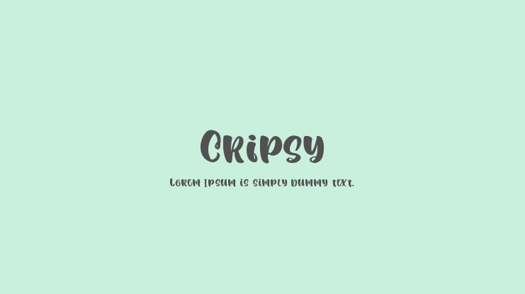 Cripsy Font