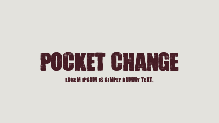 Pocket Change Font