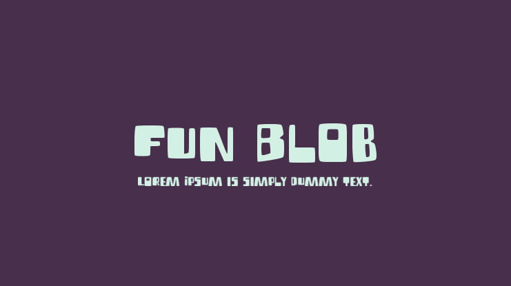 Fun Blob Font