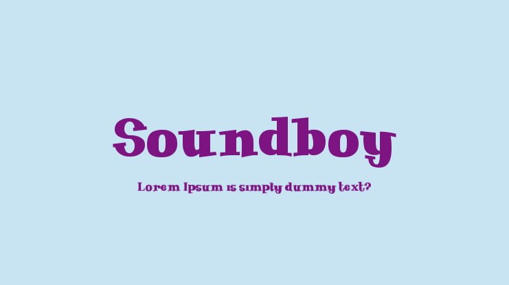 Soundboy Font