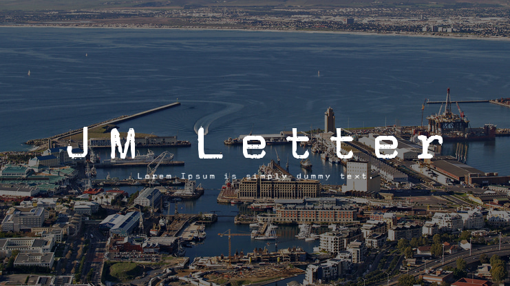 JM Letter Font
