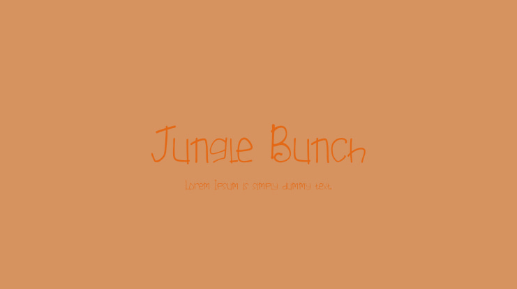 Jungle Bunch Font