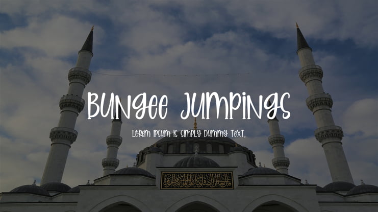 Bungee Jumpings Font