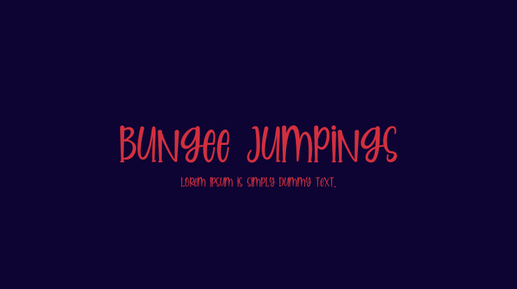 Bungee Jumpings Font