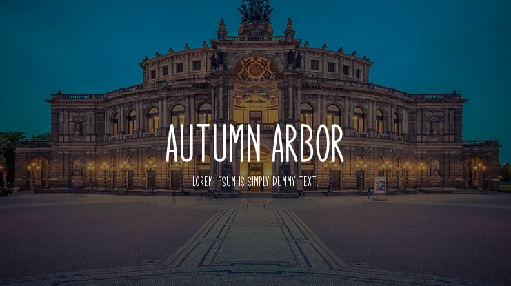 Autumn Arbor Font