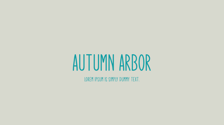 Autumn Arbor Font
