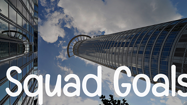 Squad Goals Font
