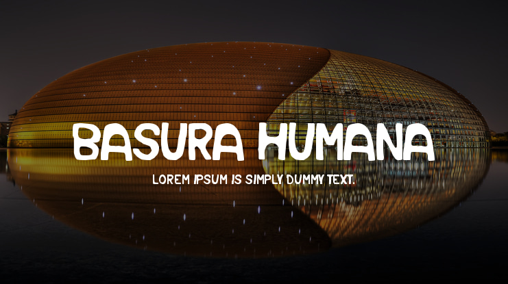 Basura Humana Font